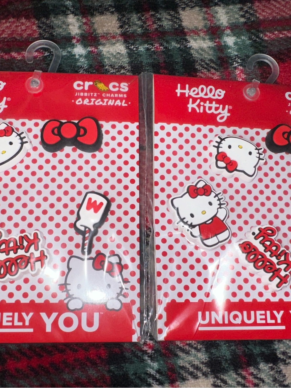 Hello Kitty Red and White Crocs Jibbitz Charms Pack